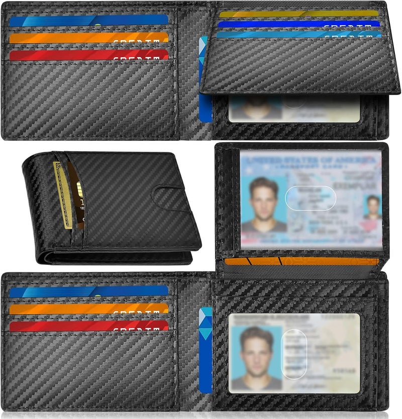 Lapogy Wallet Gift for Men, Valentines Day Gifts for Him, RFID Blocking Thin Slim Minimalist Leather Bifold Credit Card Holder, Fathers Day Birthday Gift for Him Husband Boyfriend Dad - Image 5